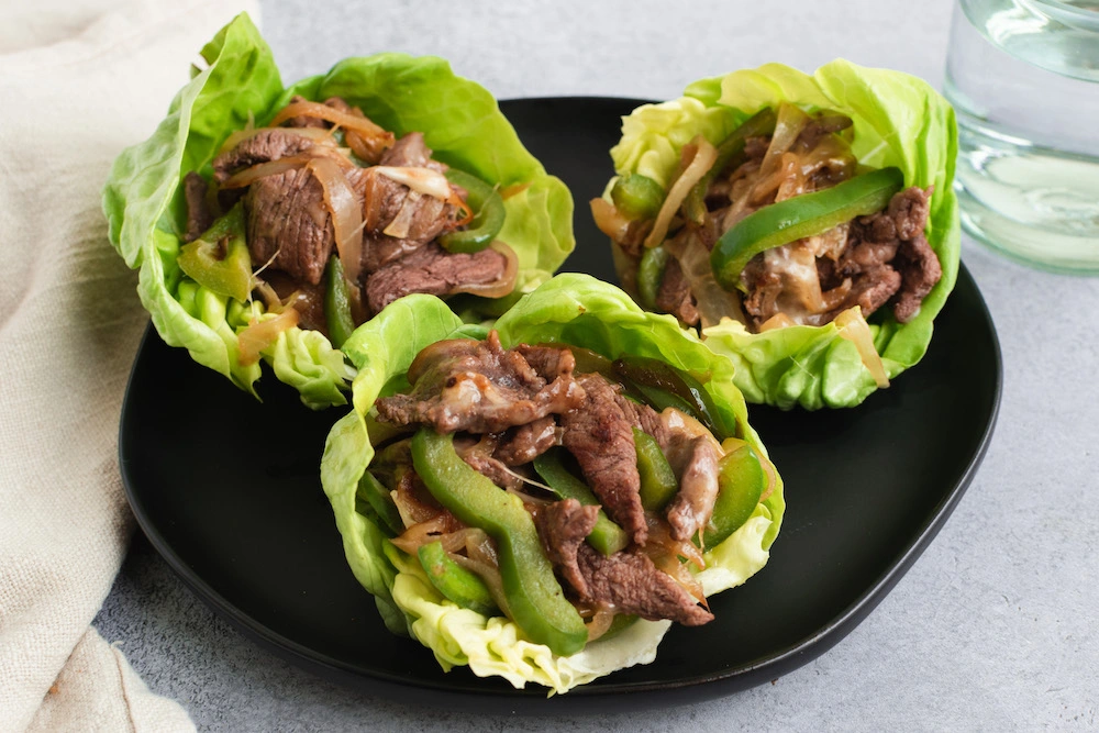 Philly Cheesesteak CabbageWraps (Ravoke Style)