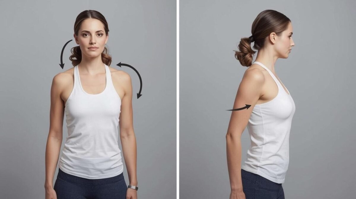 shoulder rolls forward & backward 