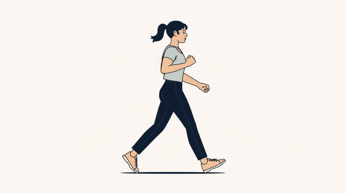 walk in figure-8 patterns around the room