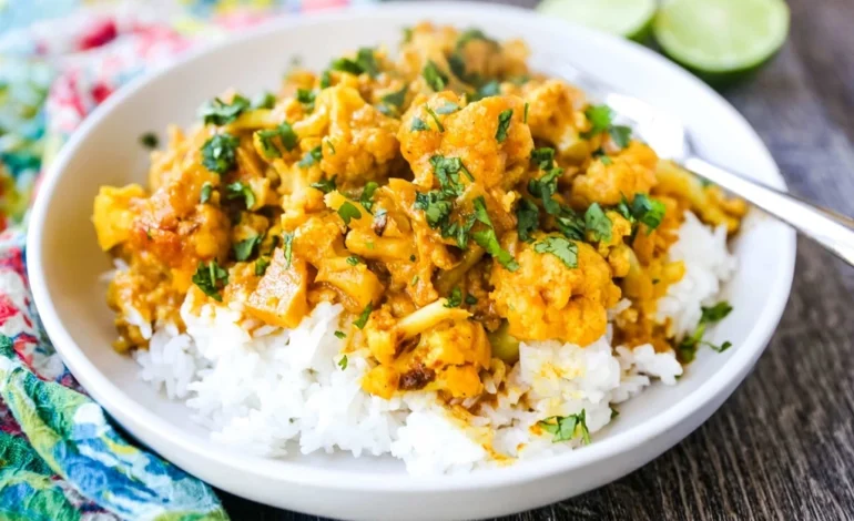 Caribbean Coconut Cauliflower Curry